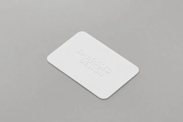 优雅企业圆角名片样机模板 Business Card Mockup Round Corners插图(6)