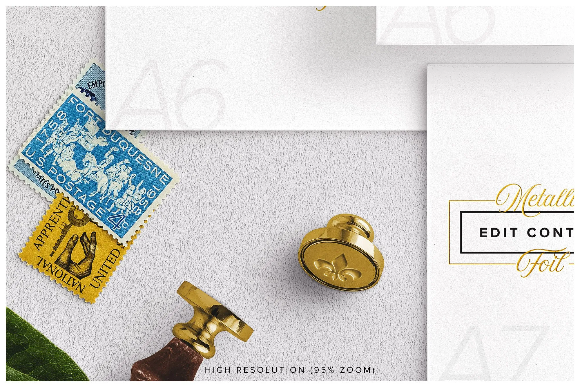 婚礼设计物料样机模板合集 Wedding Suite Mockup Scene插图(2)