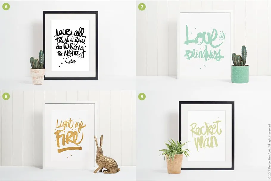 10款不同相框照片展示样机模板合集 10 picture frame mockups photoshop插图(3)