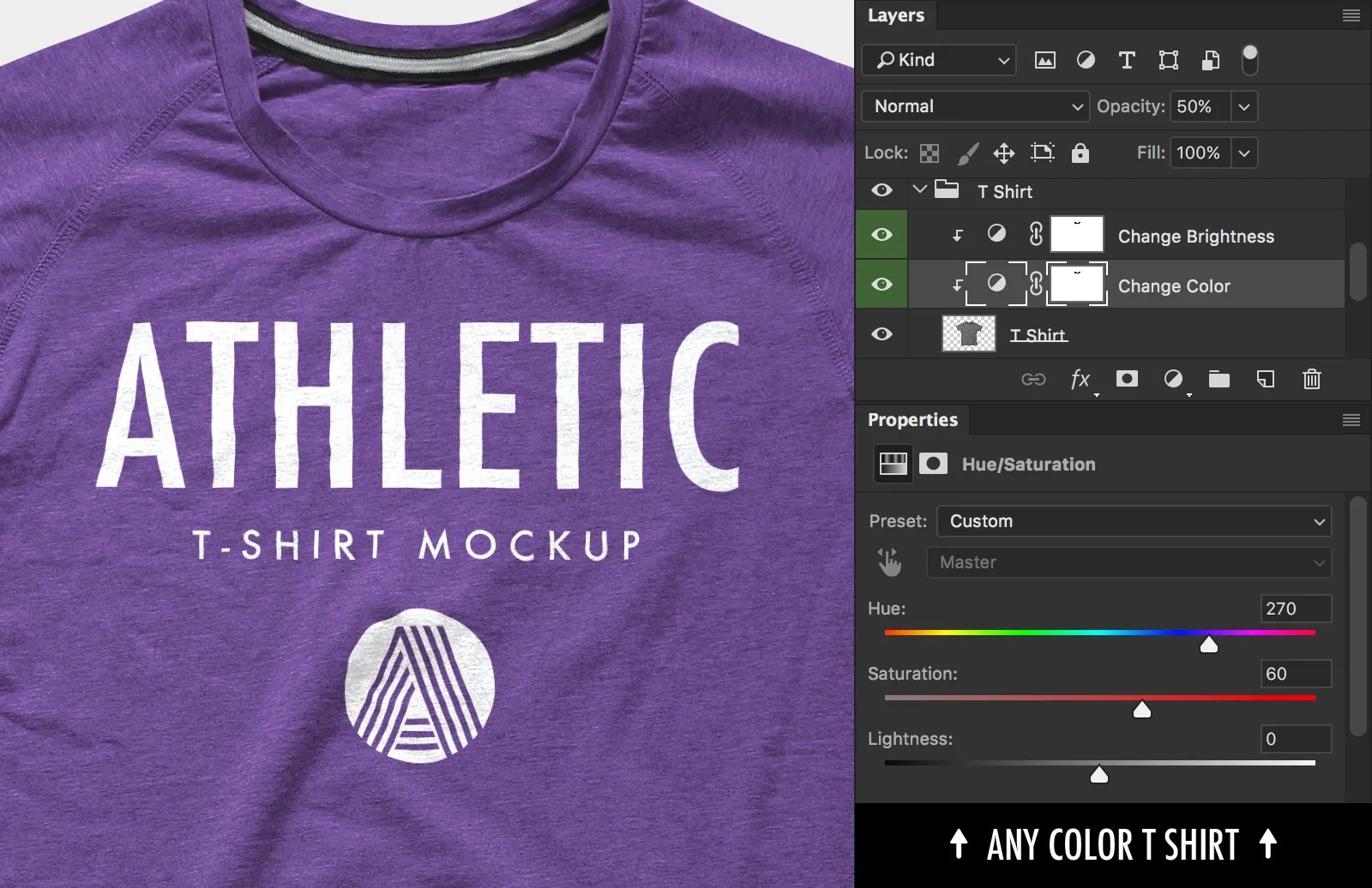 经典运动T恤样机 Athletic T-Shirt Mockup PSD插图(3)