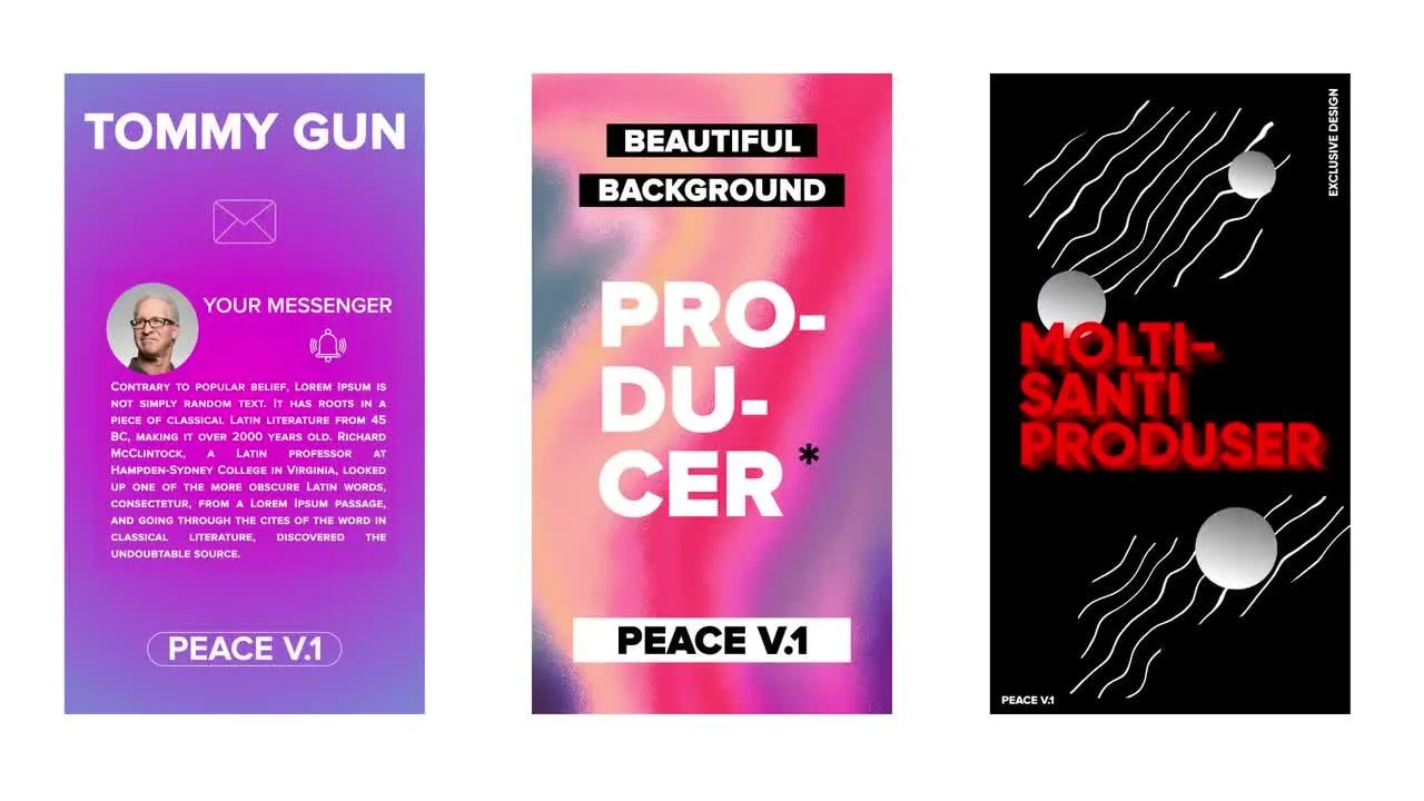 很酷的和平创意动画像素设计精选AE模板