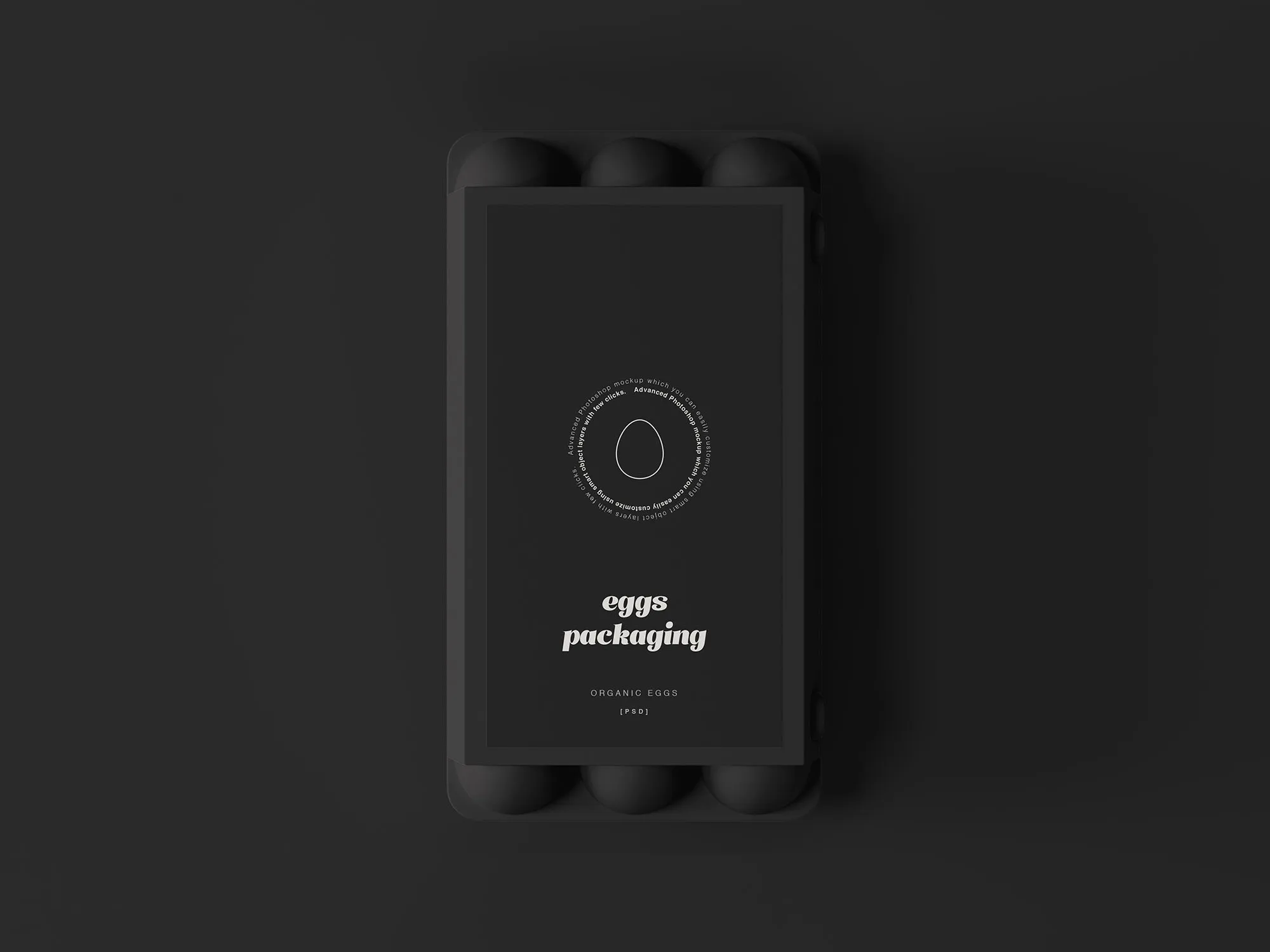 鸡蛋售卖包装盒设计效果图素材库精选 Egg Packaging Mockup插图(1)