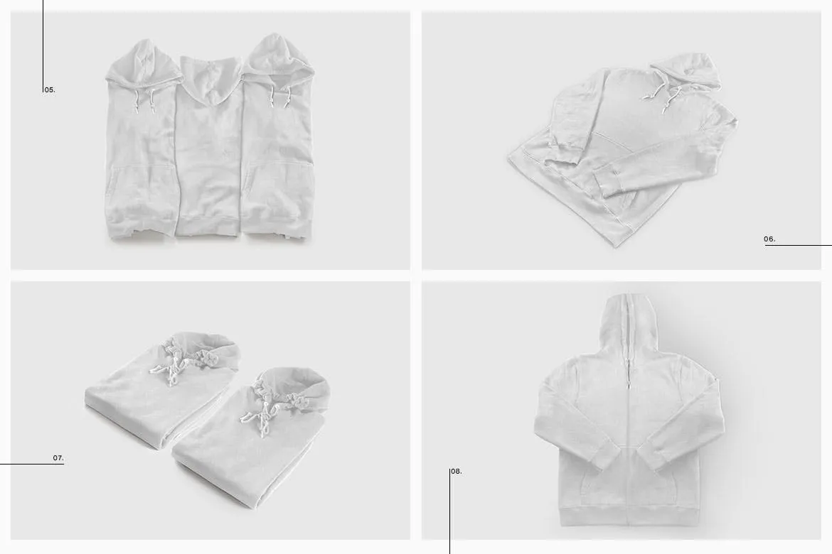 彩色连帽衫运动衫卫衣设计图样机模板 Color Hoodie Sweatshirt Mockup插图(13)