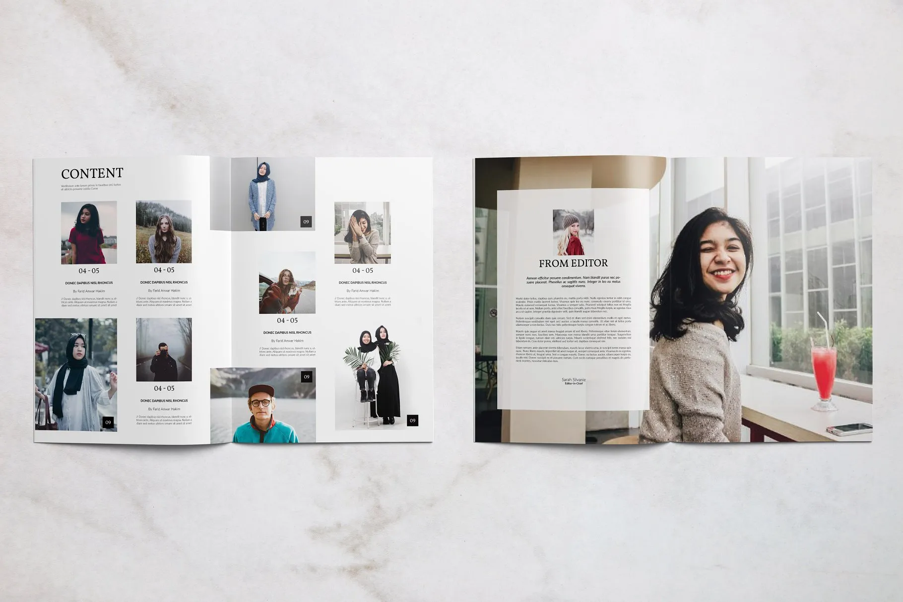 时装主题杂志模板 Discontent Magazine插图(3)