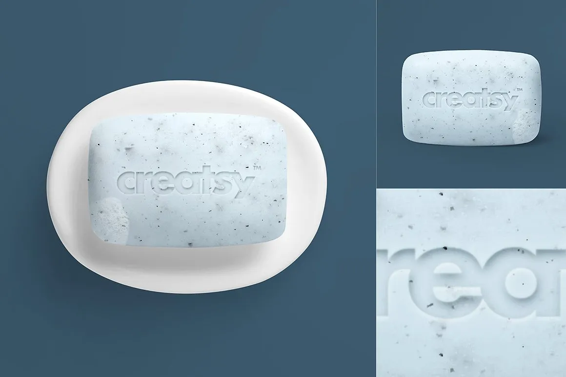 日用快消品肥皂样机模板 Soap Mockup Set插图(1)