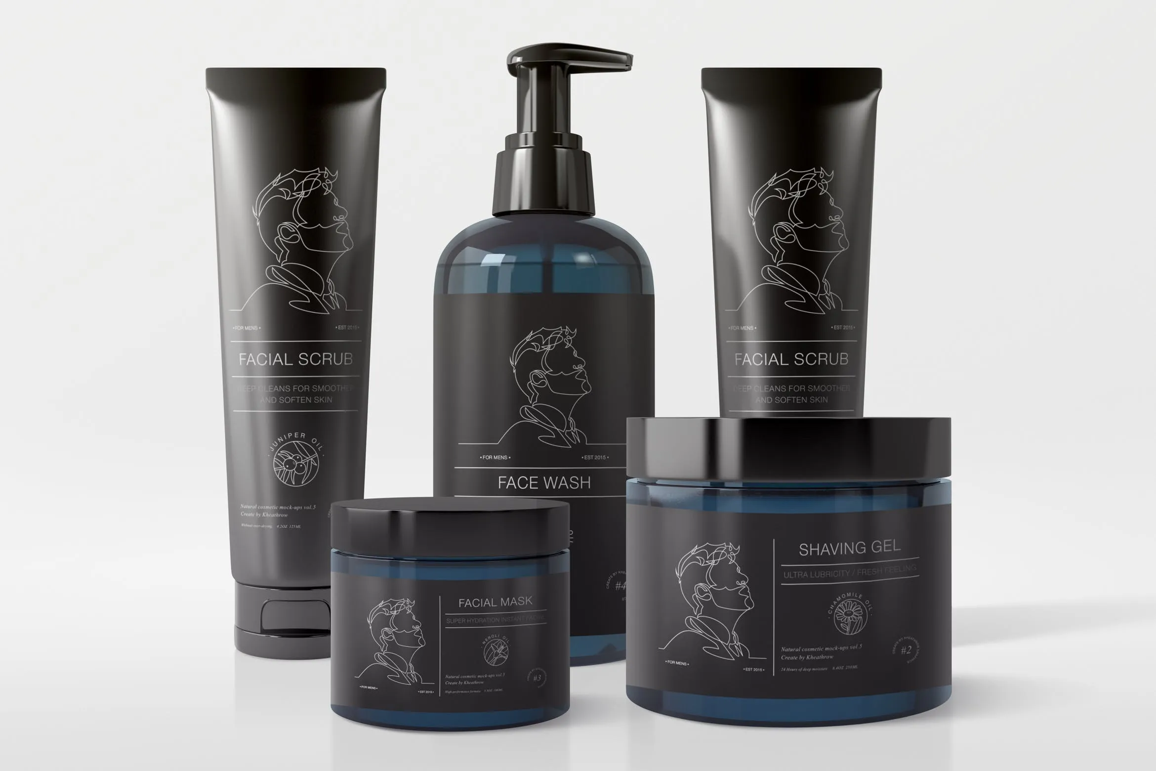 纯天然化妆品包装设计预览样机合集v5 Natural Cosmetic Packaging Mock-Ups Vol.5插图