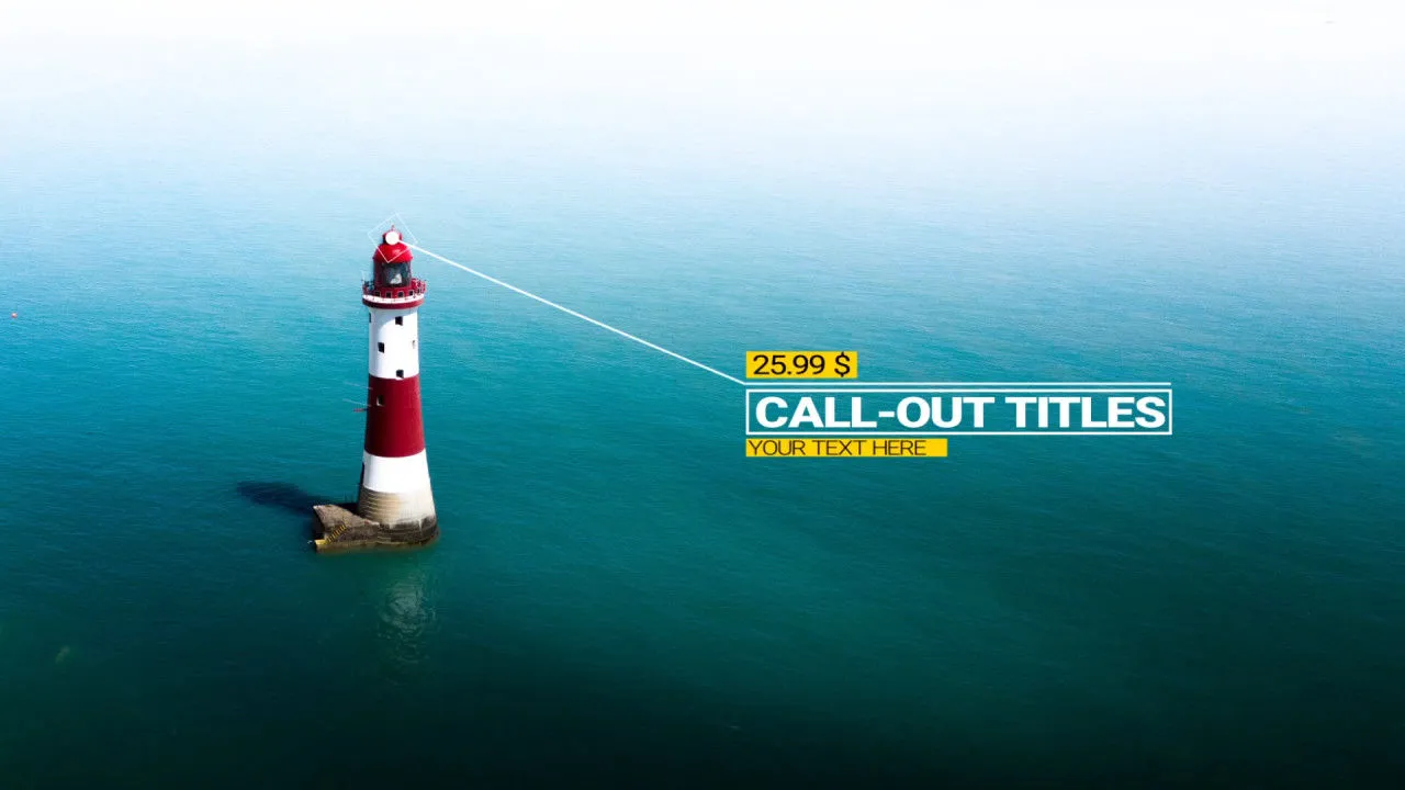 12个呼出标题文本动画像素设计精选AE模板