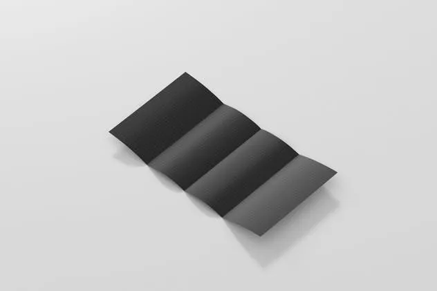 四折页迷你DL传单小册子样机模板 Roll-Fold Brochure Mockup – DL DIN Lang插图(13)