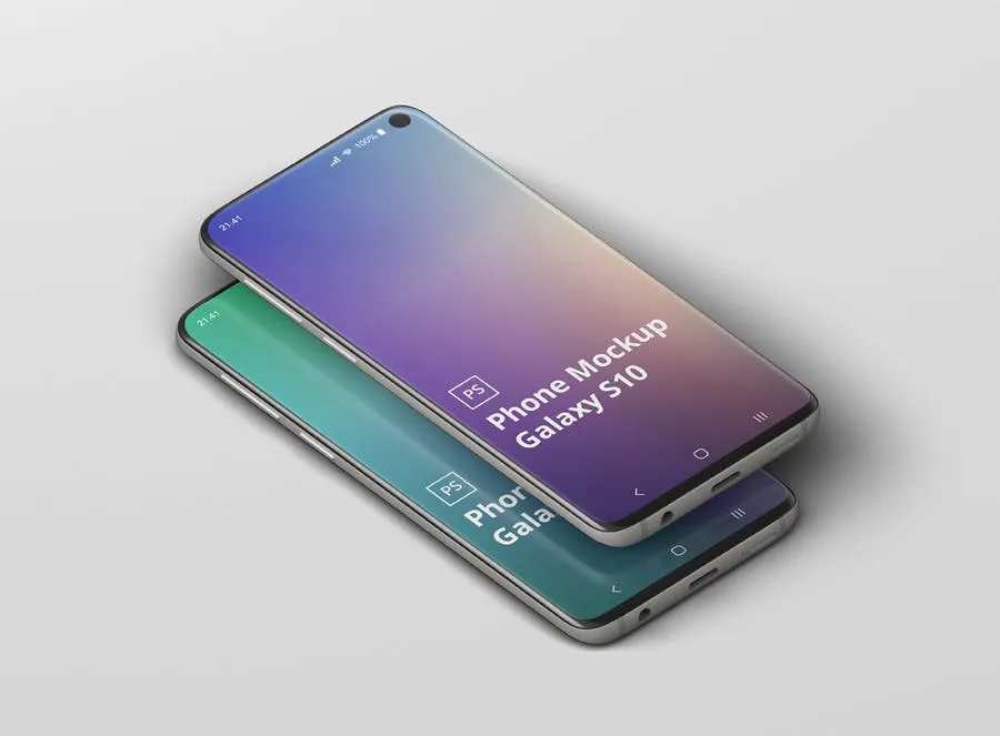 三星Galaxy S10智能手机素材库精选样机模板 Phone Mockup Galaxy S10插图(12)