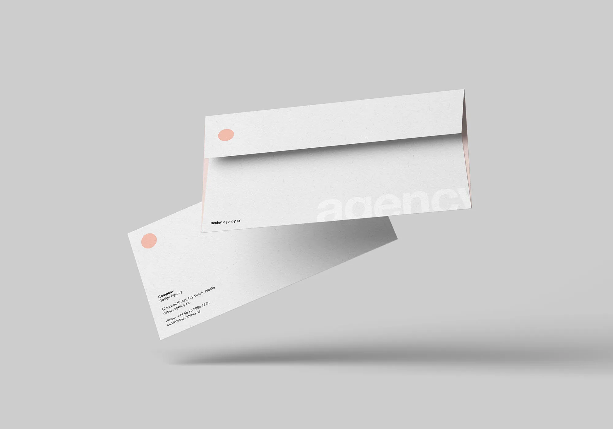 标准DL信封设计图样机PSD模板 Standard DL Envelope Mockup插图(7)