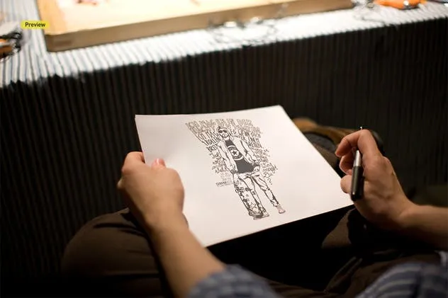 设计草图展示样机合集 Illustration Sketch Logo Close-Up Mock-Ups插图(10)