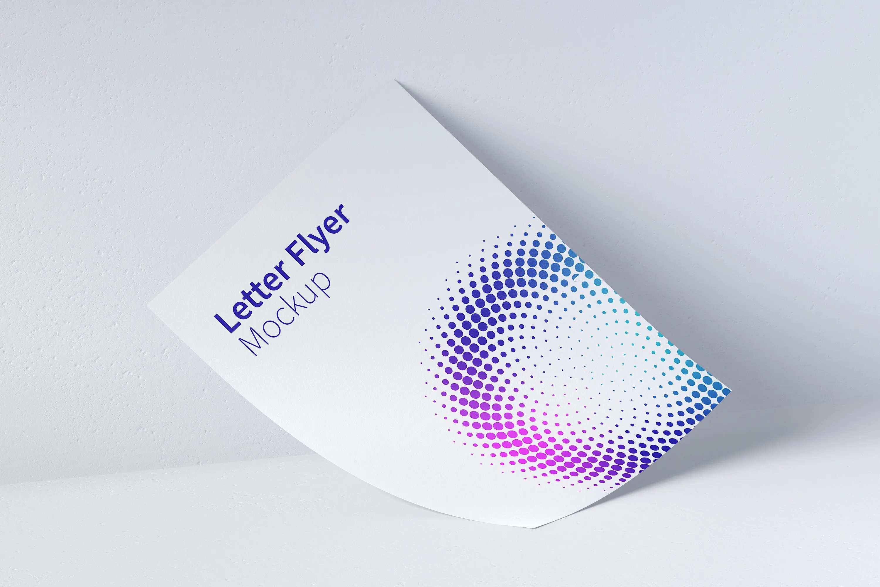 信纸规格传单设计图预览样机03 Letter Flyer Mockup 03插图