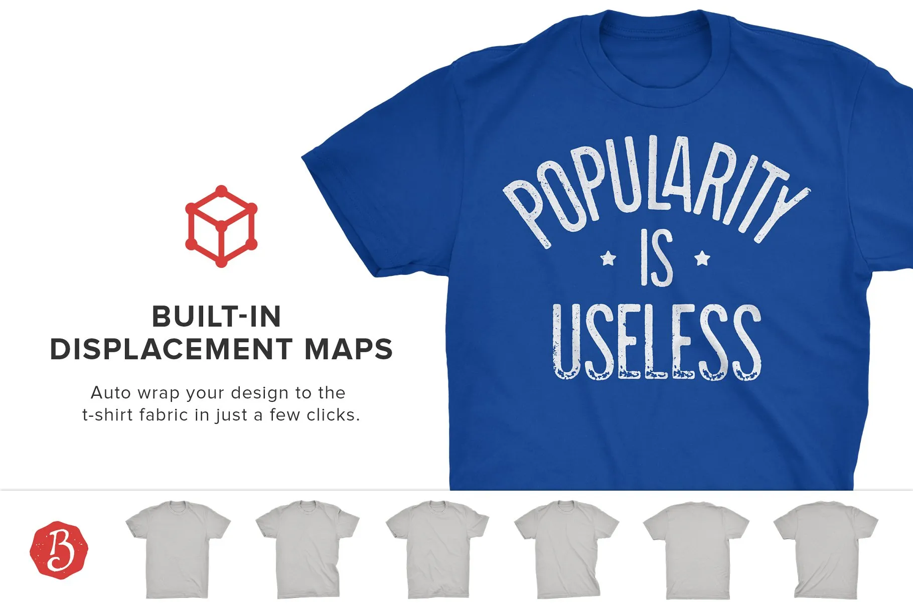 纯棉男士T恤样机模板 Next Level Cotton T-Shirt Mockups插图(2)