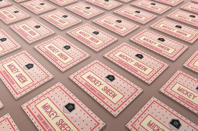 17款多角度企业名片演示样机模板 Perspective Business Card Mockups插图(2)