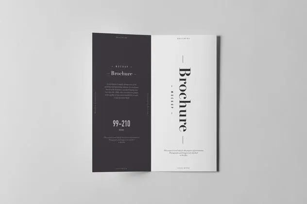 三折传单小册子样机模板 Tri-Fold DL Brochure Mock-up 3插图(7)