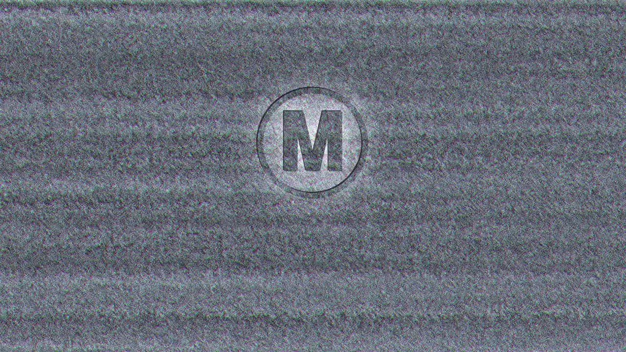 电视噪波信号受损特效logo动画片头展示像素设计精选AE模板