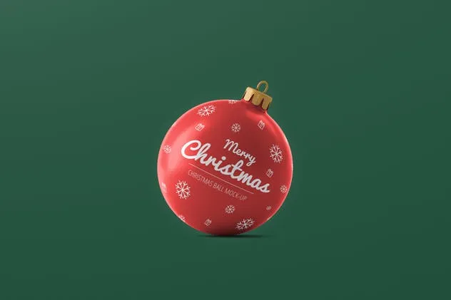 圣诞球样机展示模板 Christmas Ball Mockup插图(8)