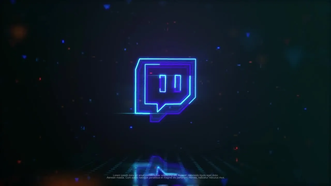 电视节目霓虹灯徽标像素设计精选AE模板