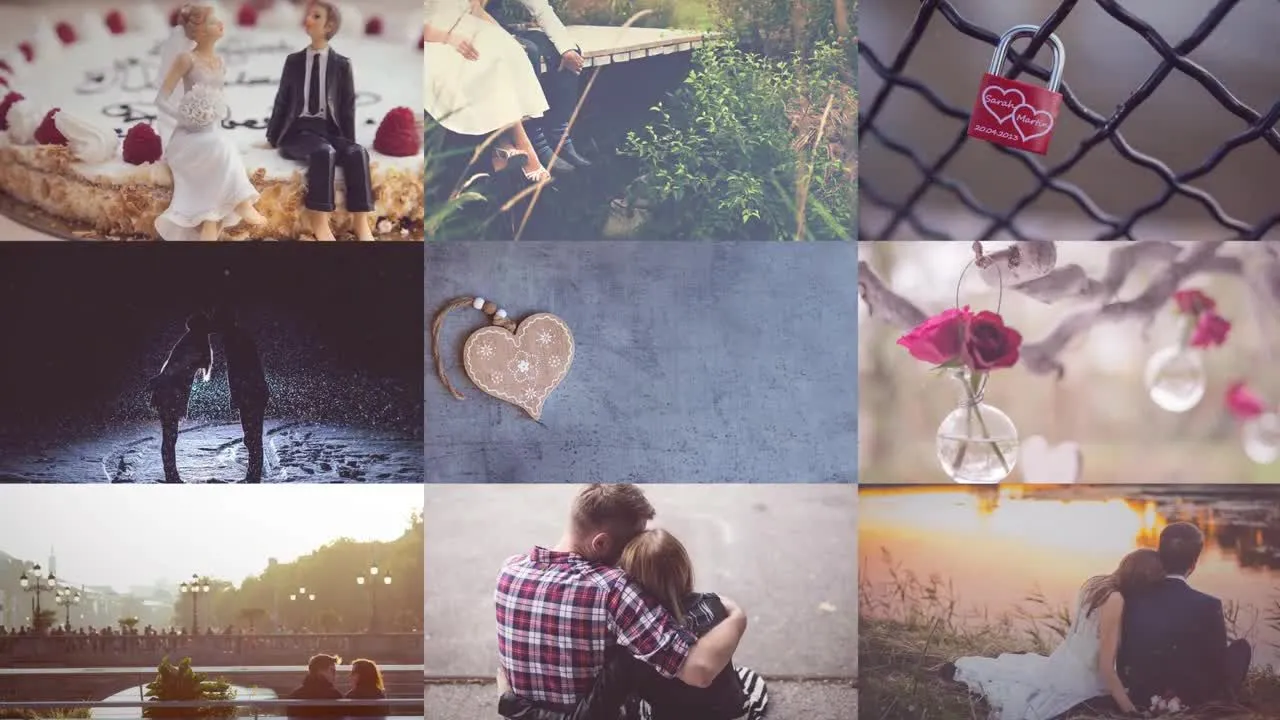 出色效果的婚礼幻灯片像素设计精选AE模板