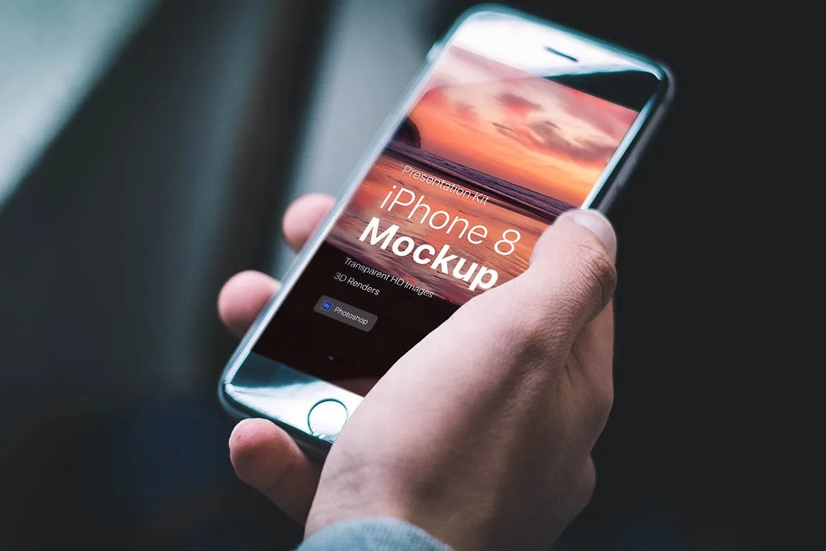 APP界面设计截图预览iPhone X手机样机模板v4 Presentation Kit – iPhone showcase Mockup插图(1)