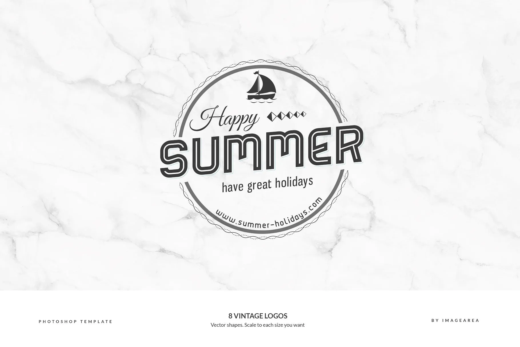 8款复古设计风格品牌Logo商标设计模板 8 Vintage Logos插图(6)