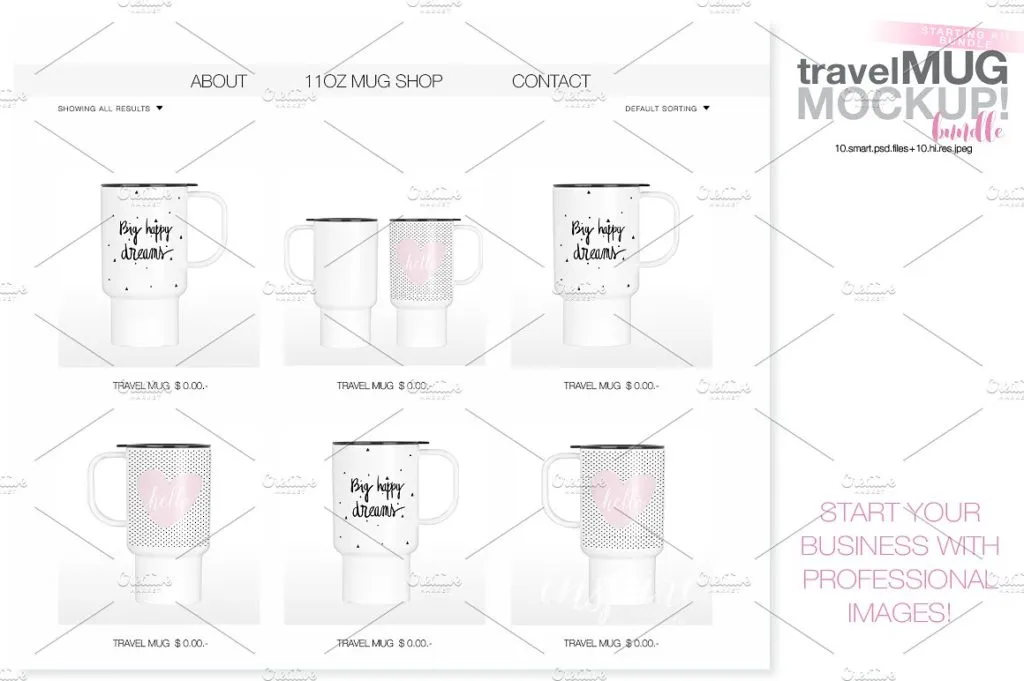 15款塑料旅行杯Mockups素材打包下载[psd,jpg]插图(2)