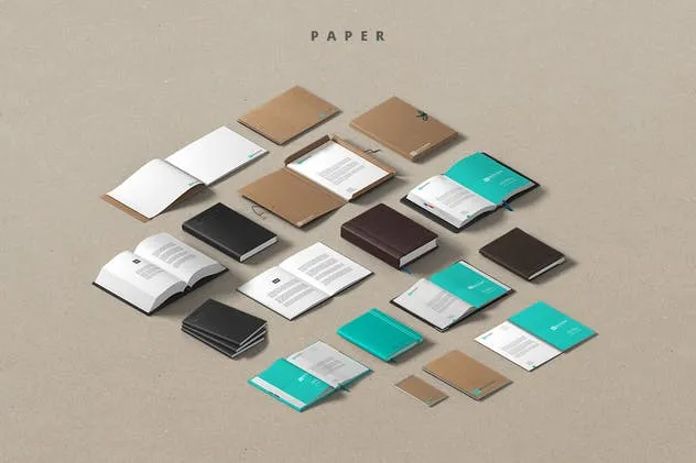 超级等距场景样机模板[100+电子设备/包装/纸张/文具物体] Mockupper Isometric插图(4)