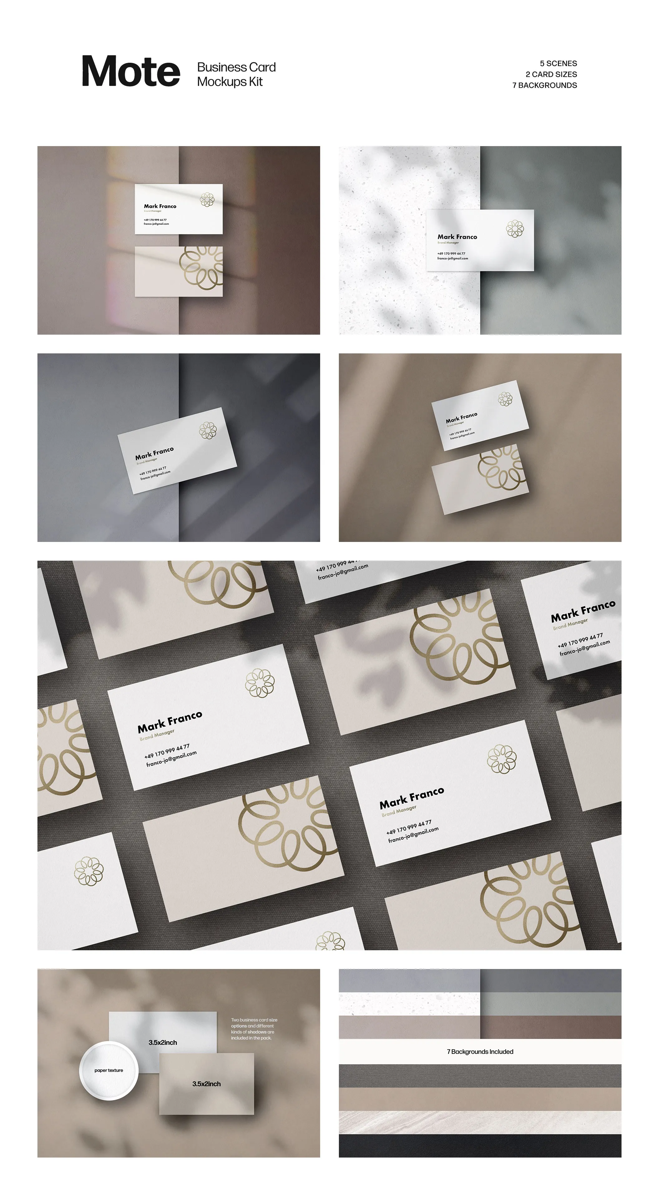 像素设计下午茶：5个高端极简主义的企业名片效果图像素设计精选