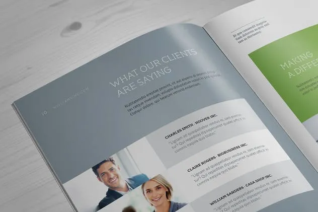 A4尺寸规格宣传册/目录封面设计样机素材库精选模板 A4 Brochure / Catalog Mock-Up插图(4)