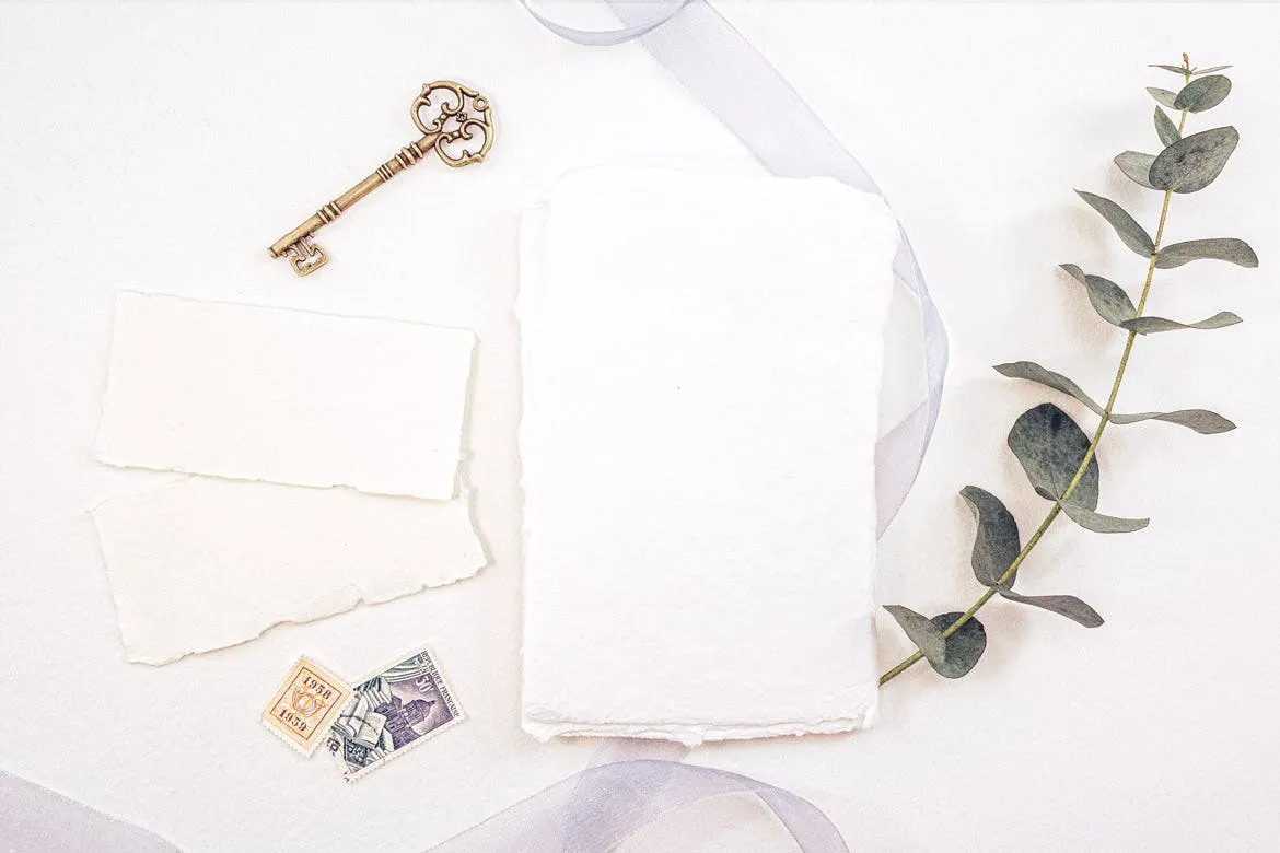 婚礼照片婚礼邀请函优雅风格设计样机素材库精选模板v21 Wedding Photo Mockup 21插图(1)