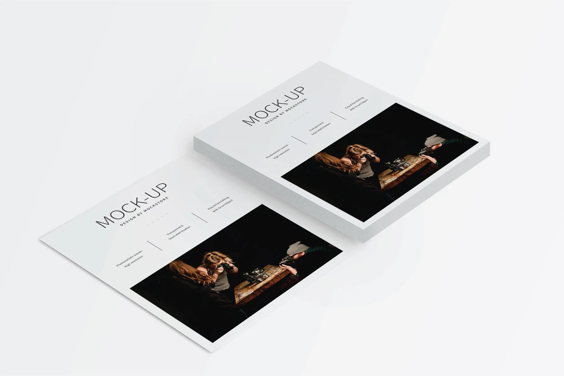 美国信纸大小的海报展示样机下载 US Letter Flyer Mock-Up [psd]插图(1)