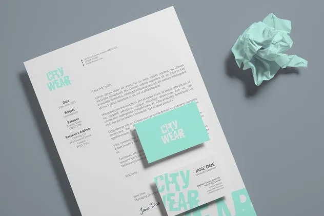 企业品牌VI设计办公文具样机模板v2 Corporate Branding / Identity Mock-up插图(5)