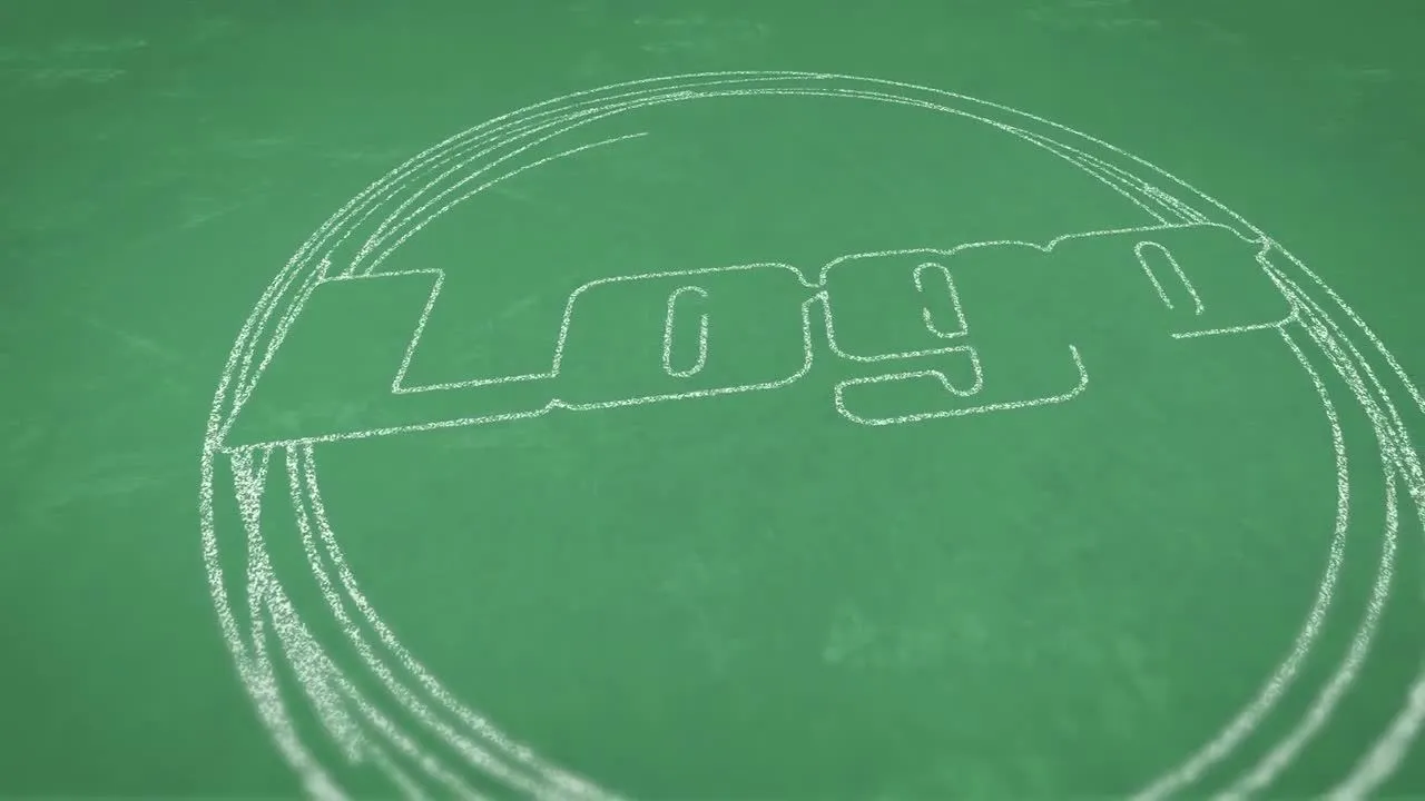 追踪显示轮廓的黑板徽标像素设计精选AE模板