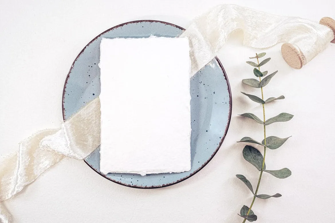 婚礼照片婚礼邀请函优雅风格设计样机素材库精选模板v22 Wedding Photo Mockup 22插图(1)