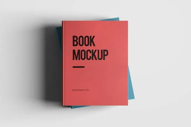 精装硬封面书样机模板 Hard Cover Book Mockup插图(3)