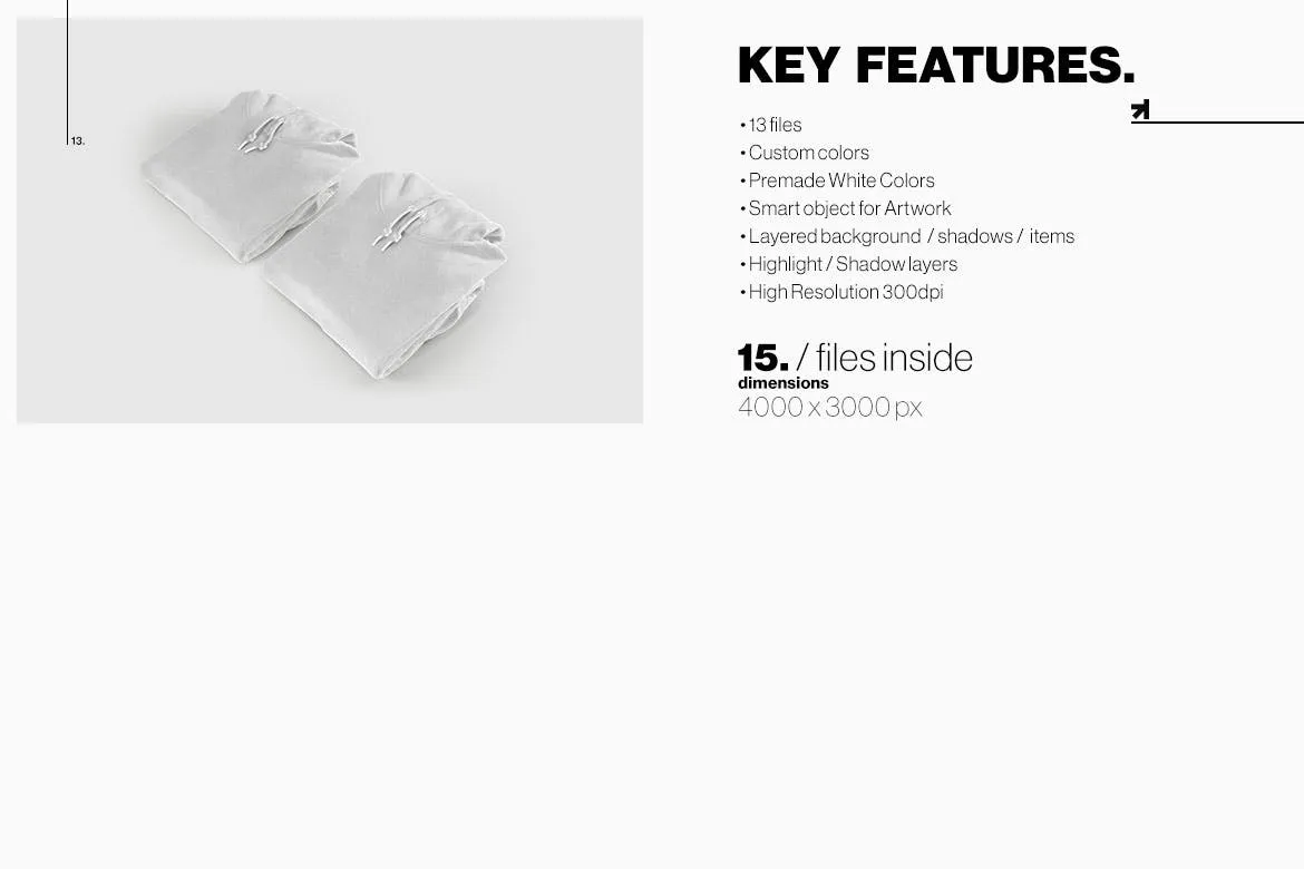 彩色连帽衫运动衫卫衣设计图样机模板 Color Hoodie Sweatshirt Mockup插图(15)