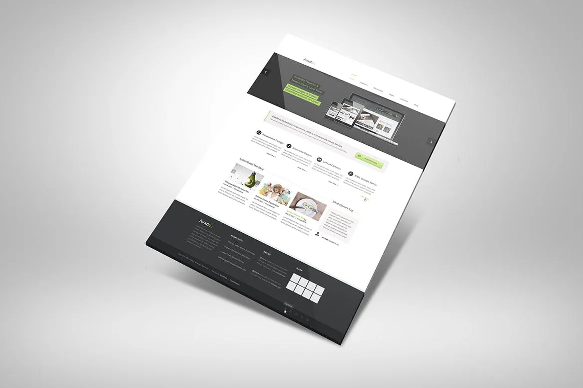 网站UI设计3D展示图样机模板 3D Web Presentation Mockup (V1)插图(6)