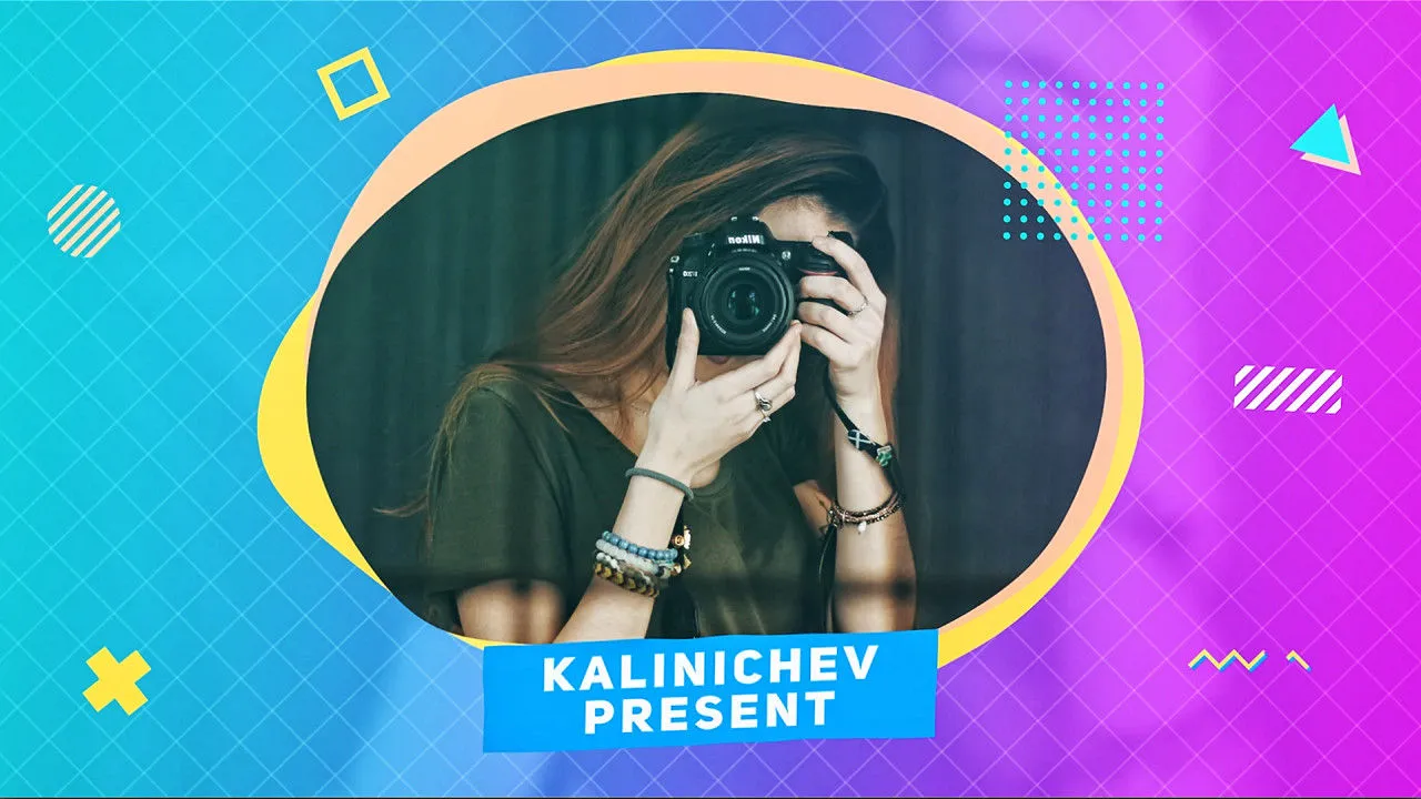 精美设计典雅开场像素设计精选AE模板