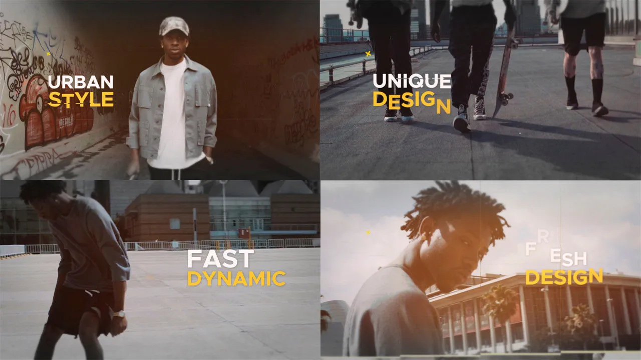 城市风格促销像素设计精选AE模板