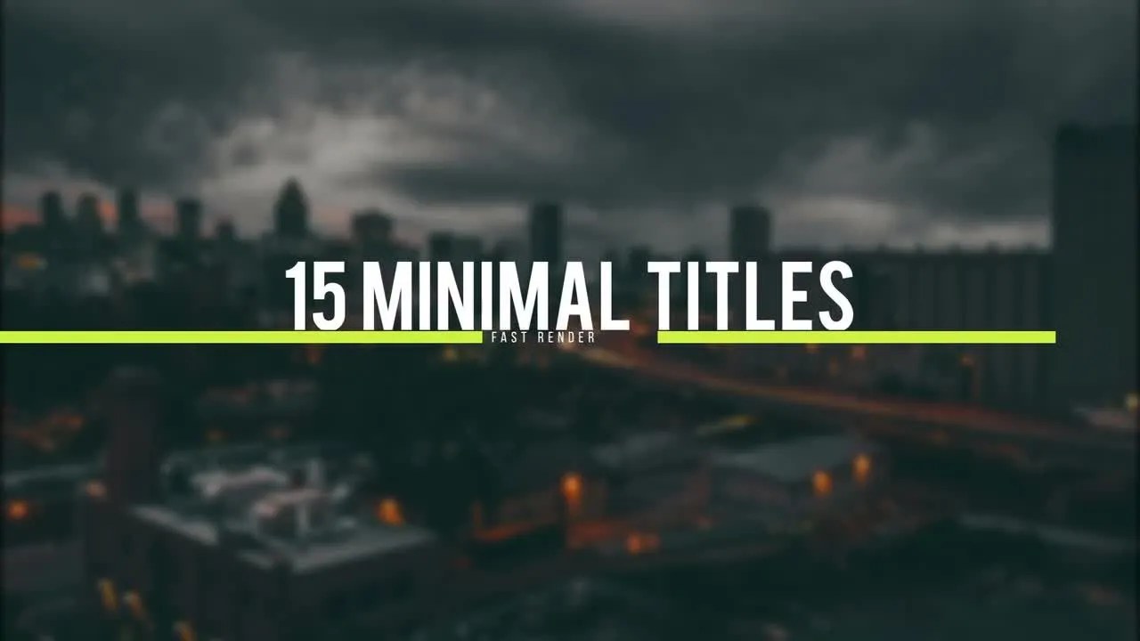 15个专业的小标题像素设计精选AE模板