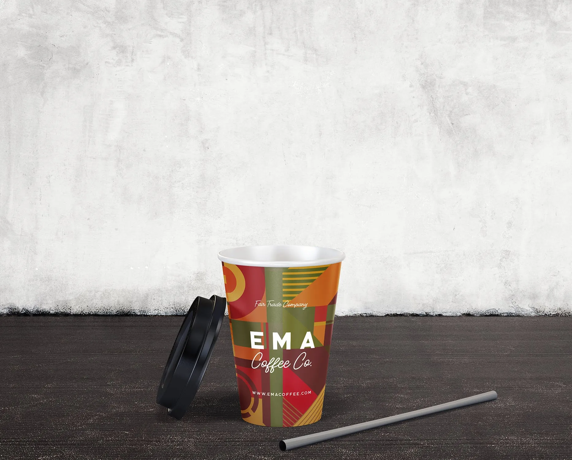 8个咖啡纸杯外观设计效果图素材库精选 8 Coffee Paper Cup Mockups插图(6)