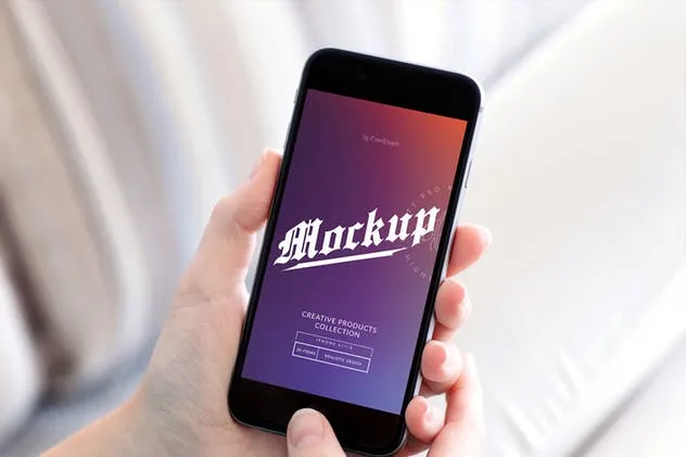 手持iPhone 7设备样机套装Vol.1 iPhone 7 Mockups Bundle Vol 1插图(5)