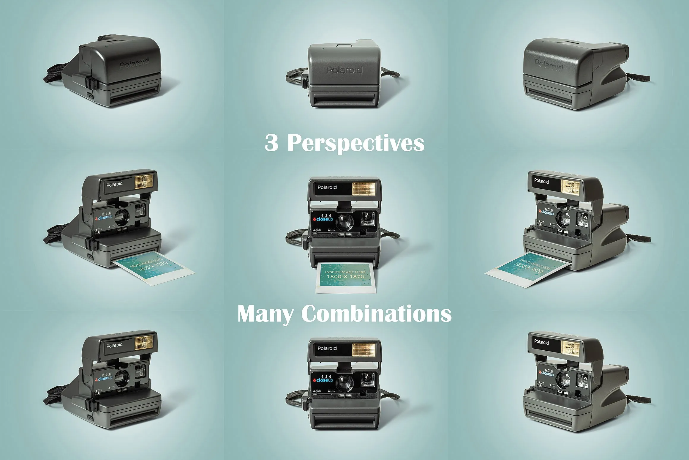 宝丽来相机样机 Polaroid Mockup插图(2)