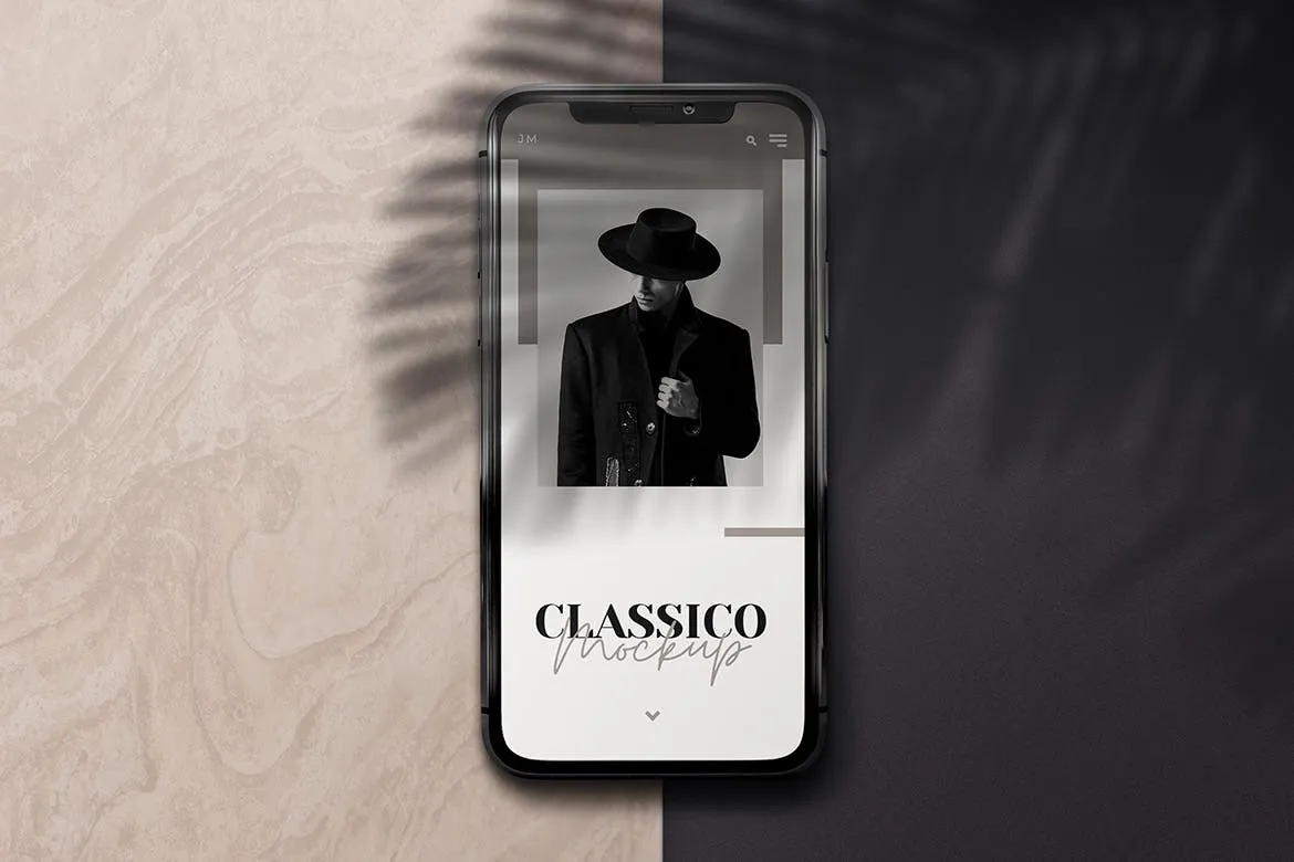 优雅阴影背景iPhone智能手机屏幕预览样机 Modern Mobile Mockups插图(2)