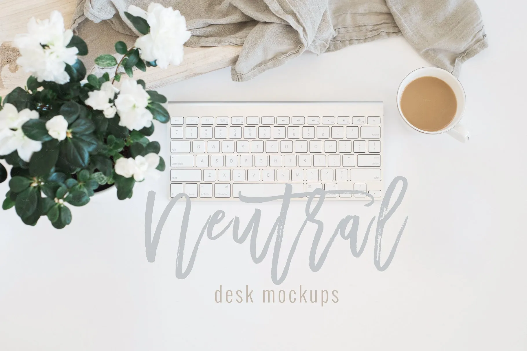 桌面办公场景样机模板 Desk Scene Mockups | Three Images