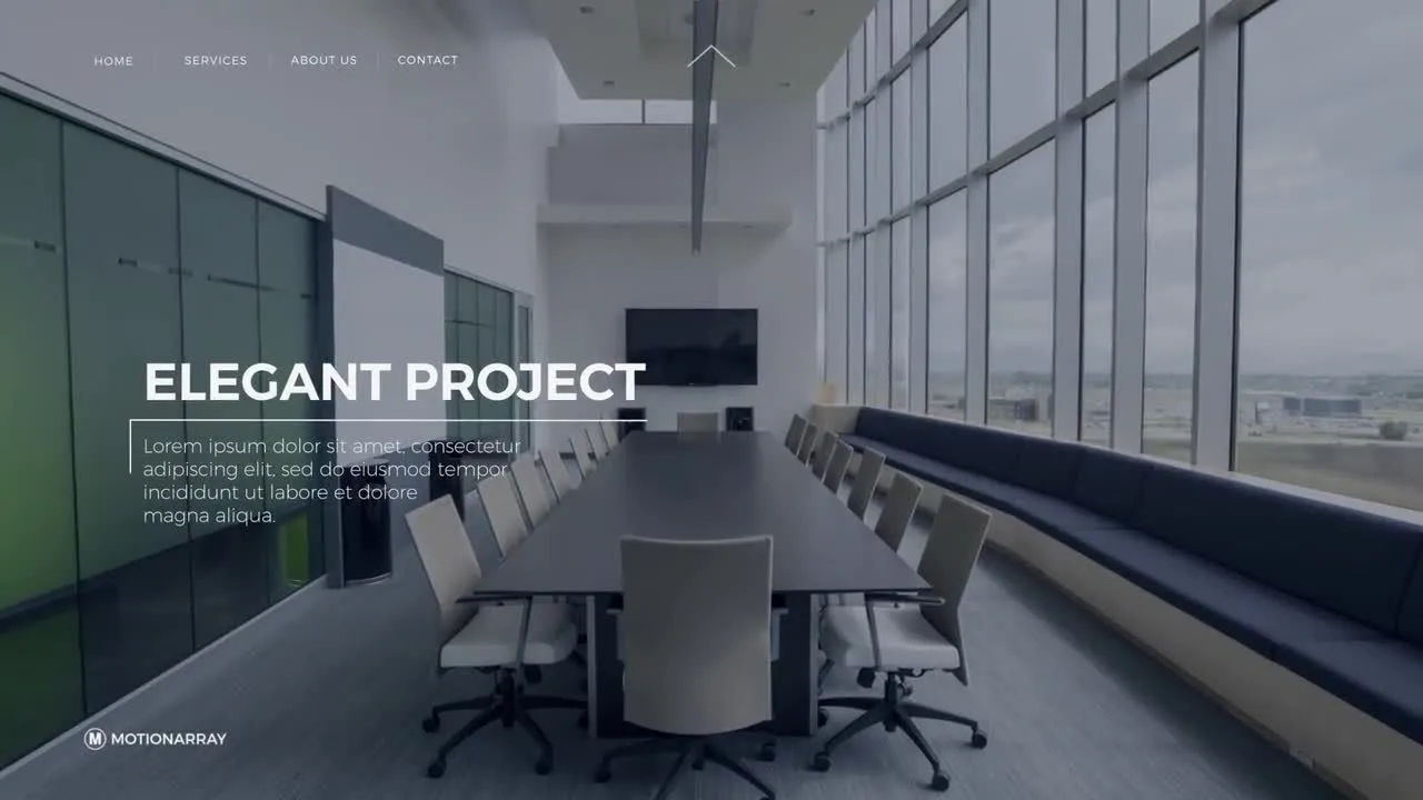 干净简约公司企业图文宣传片像素设计精选AE模板
