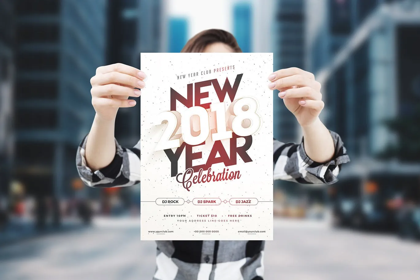 高品质的时尚女模特海报宣传单DM样机VI展示模型mockups插图(3)