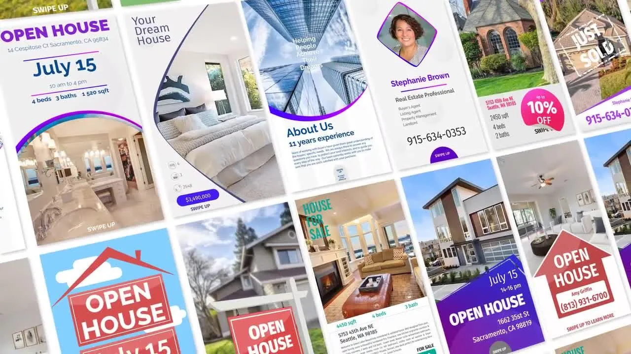 酷炫有创意的动画Ins房地产故事像素设计精选AE模板