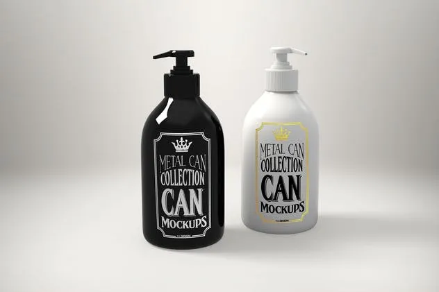 食品饮料金属容器罐子罐头样机vol.3 Vol. 3 Metal Can Mockup Collection插图(5)