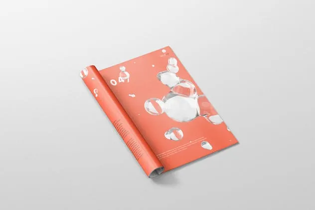高品质A4杂志印刷品样机模板 Magazine Mockup – A4 210×297 mm插图(2)